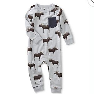 Tea Collection Long Sleeve Baby Romper - NWOT